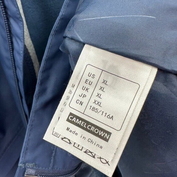 Camel Crown Mens XL Mountain Ski Jacket 3 in 1 Waterproof Winter Jacket Warm - Picture 7 of 9